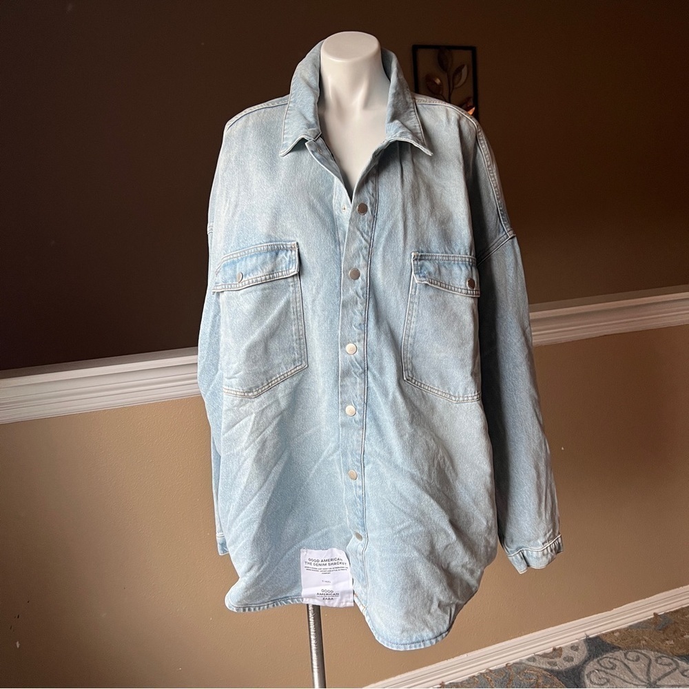 ZARA DENIM JACKET SHIRT | GOOD AMERICAN COLLECTION | 2553/066